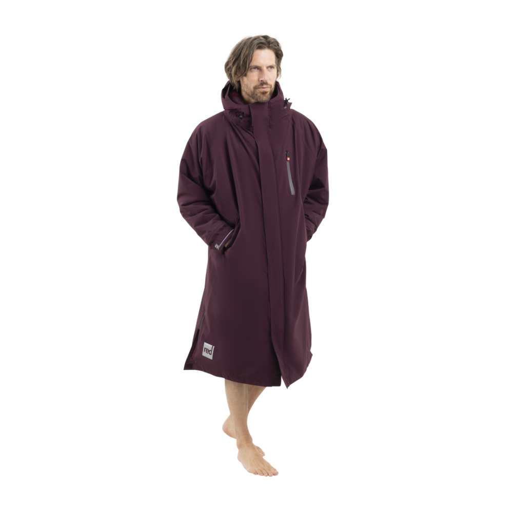 Men's Long Sleeve Dry Waterproof Changing Robe Alter EVO - Rich Burgundy
