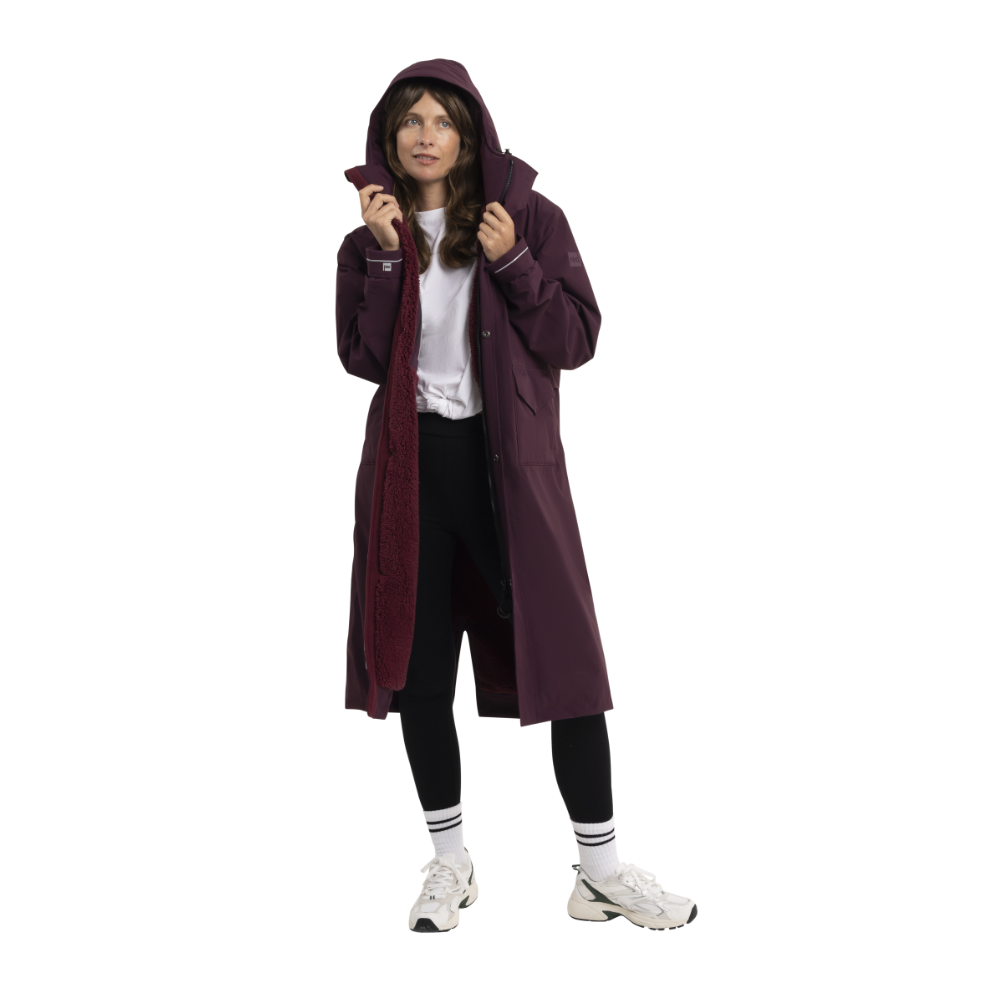 Women's EVO Pro Slimline Waterproof Parka Jacket - Rich Burgundy