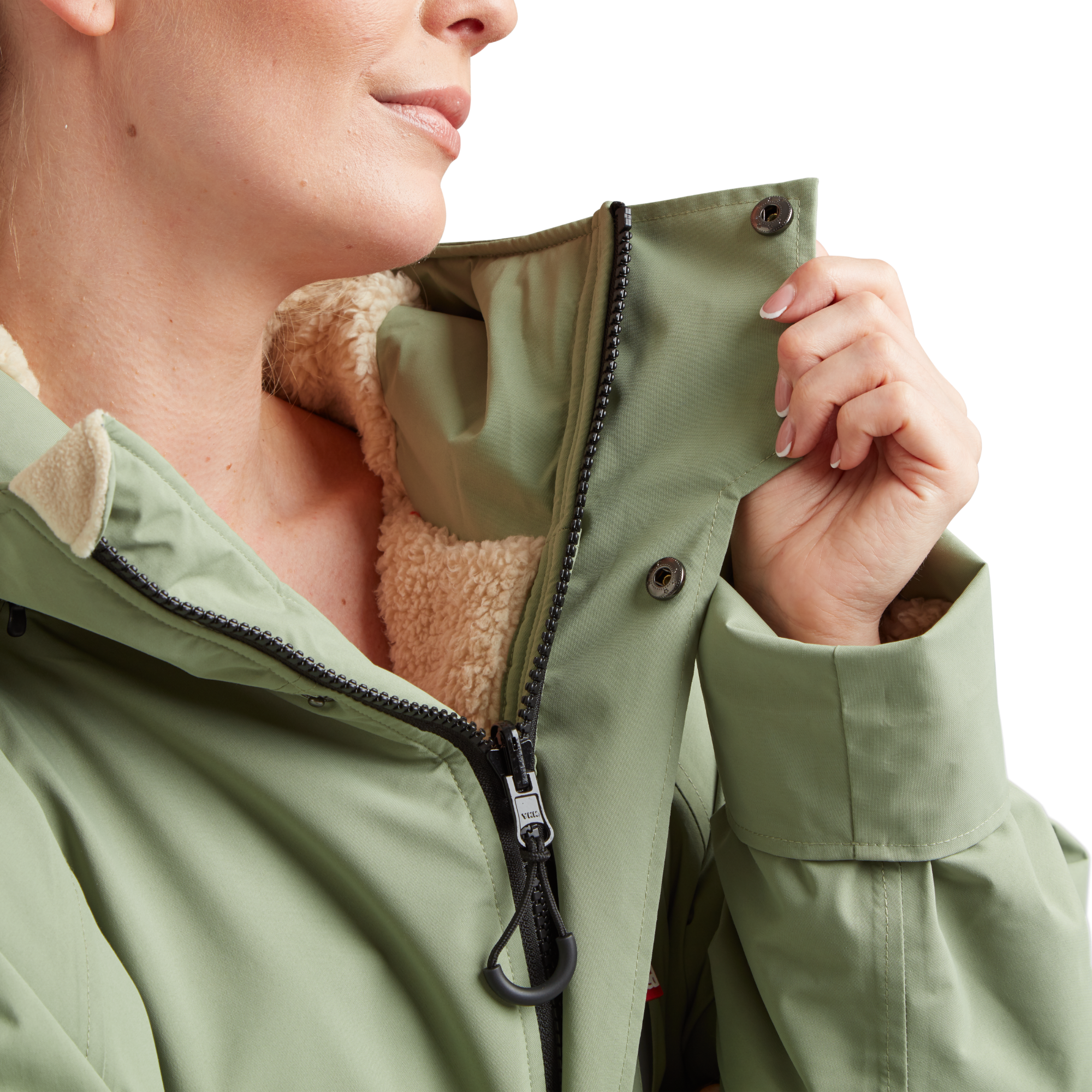 Women's Long Sleeve Dry Waterproof Changing Robe Alter EVO - Sage Green