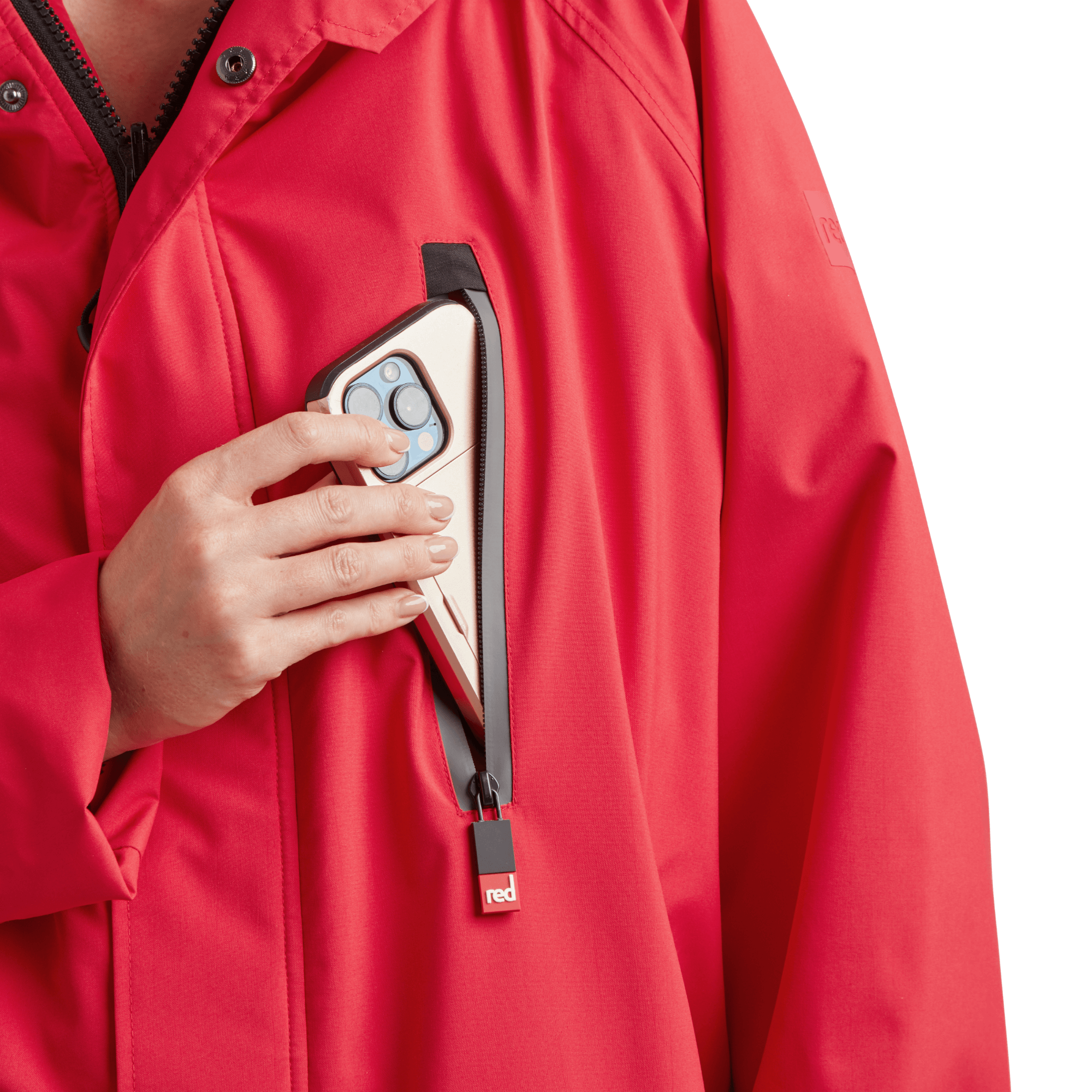 Women's Long Sleeve Dry Waterproof Changing Robe Alter EVO - Siren Red
