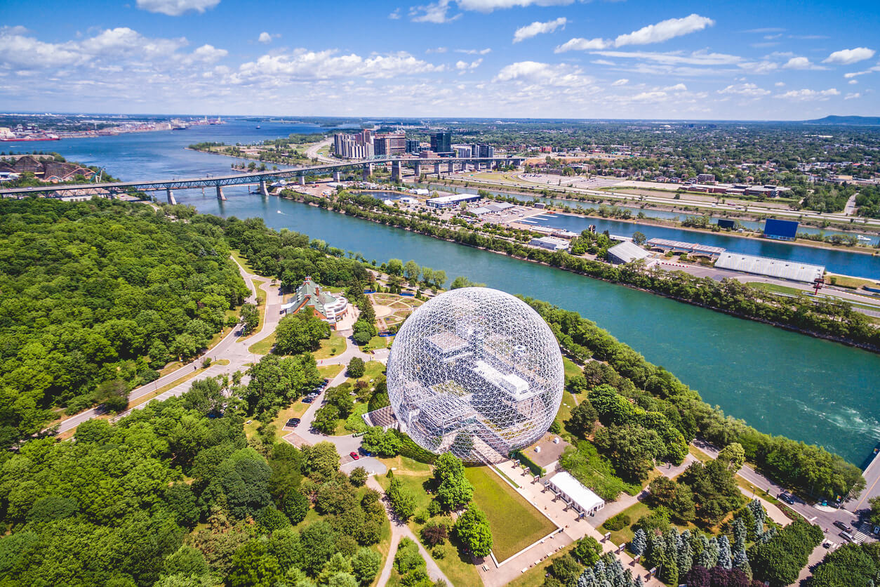 Montreal aerial view, Quebec, Canada