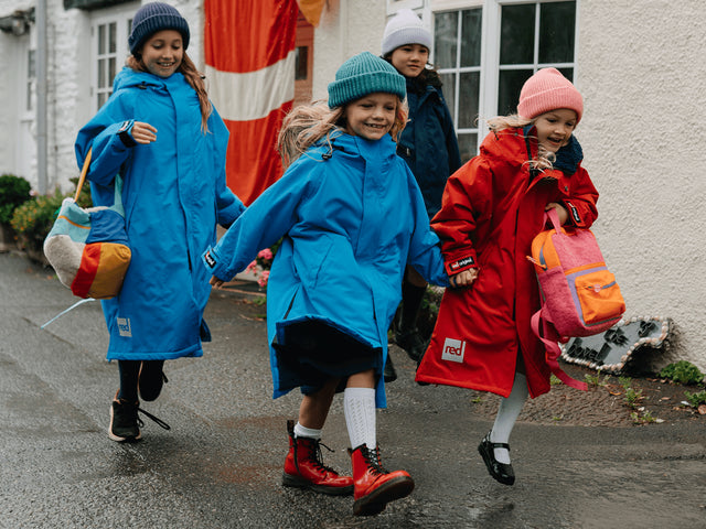 Red Original Kids Changing Robe