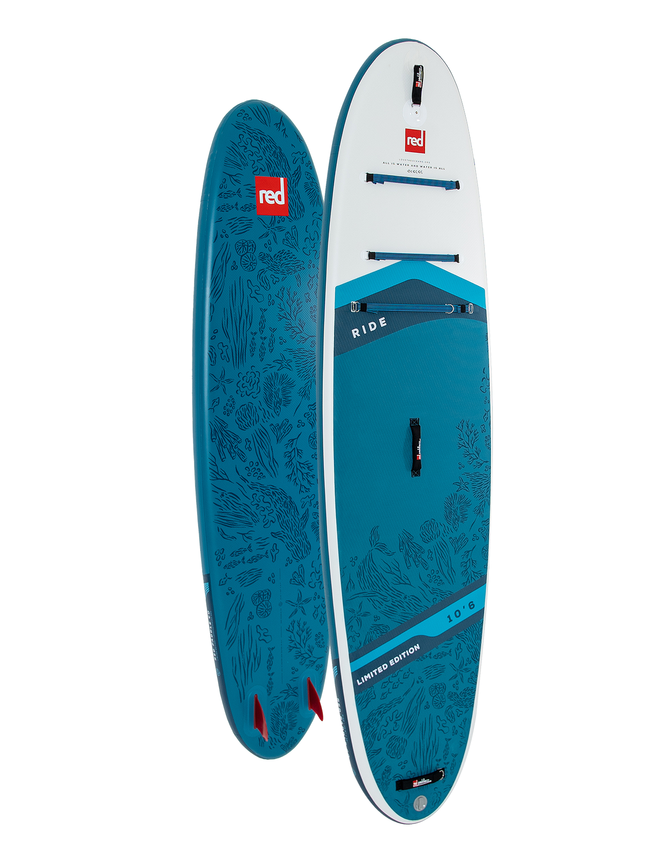 10'6" Ride Love the Oceans Limited Edition MSL Inflatable Paddle Board Package