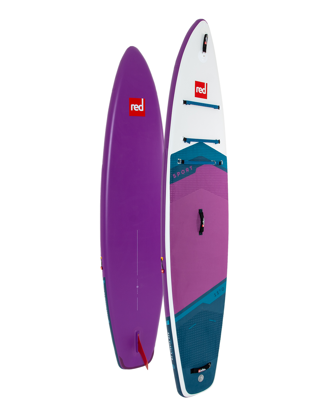 11'0" Sport Purple MSL Inflatable Paddle Board Package.