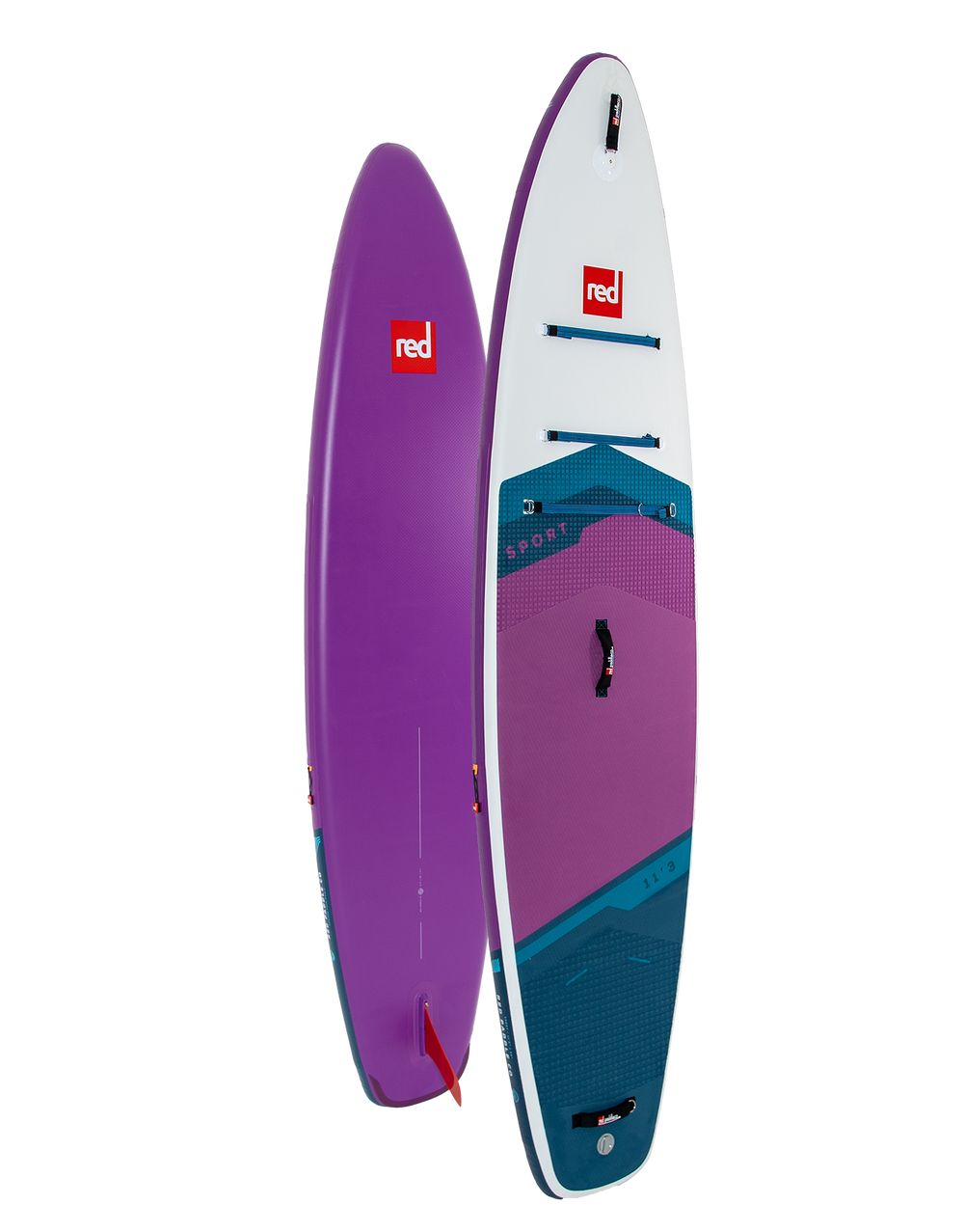 11'3" Sport Purple MSL Inflatable Paddle Board Package.