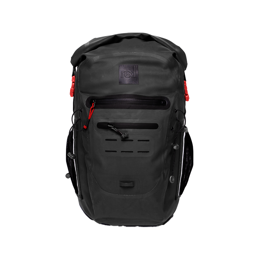 Red Equipment Adventure Waterproof Backpack 30L - Obsidian Black โ Red ...