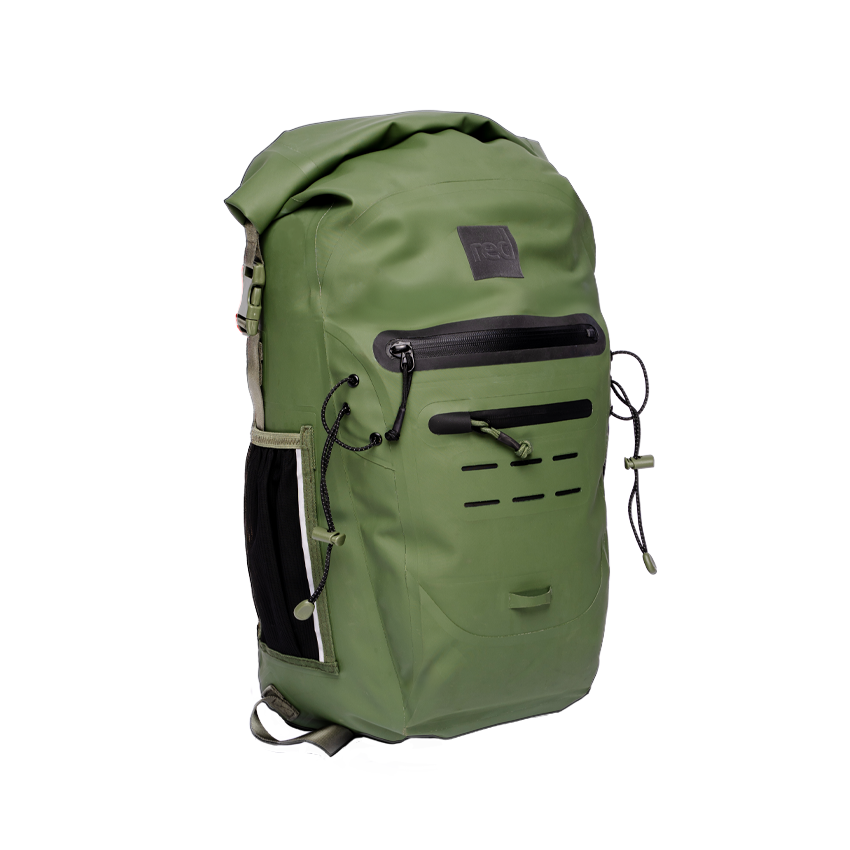 Red Equipment Adventure Waterproof Backpack 30L Olive Green Red Equipment ROW