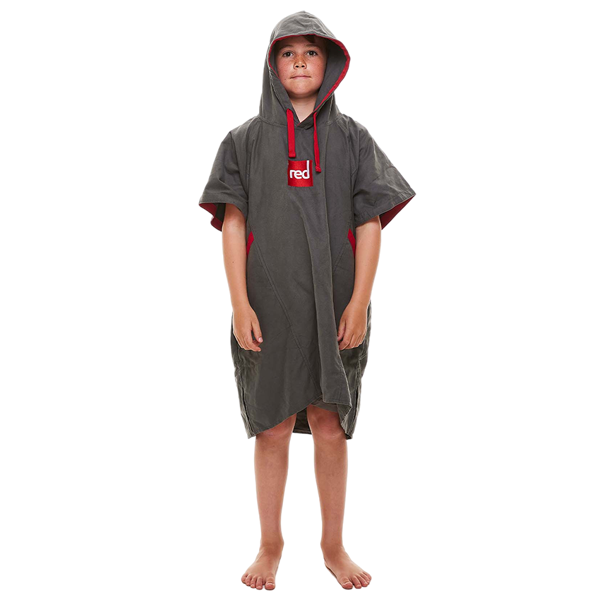 Kids Quick Dry Microfibre Changing Robe - Grey