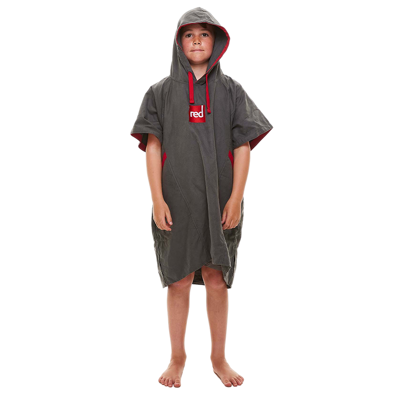 Kids Quick Dry Microfibre Changing Robe - Grey