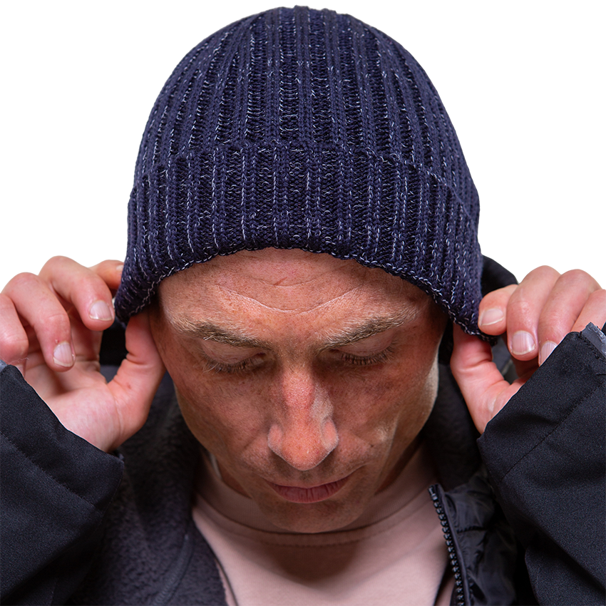 Merino Beanie - Navy