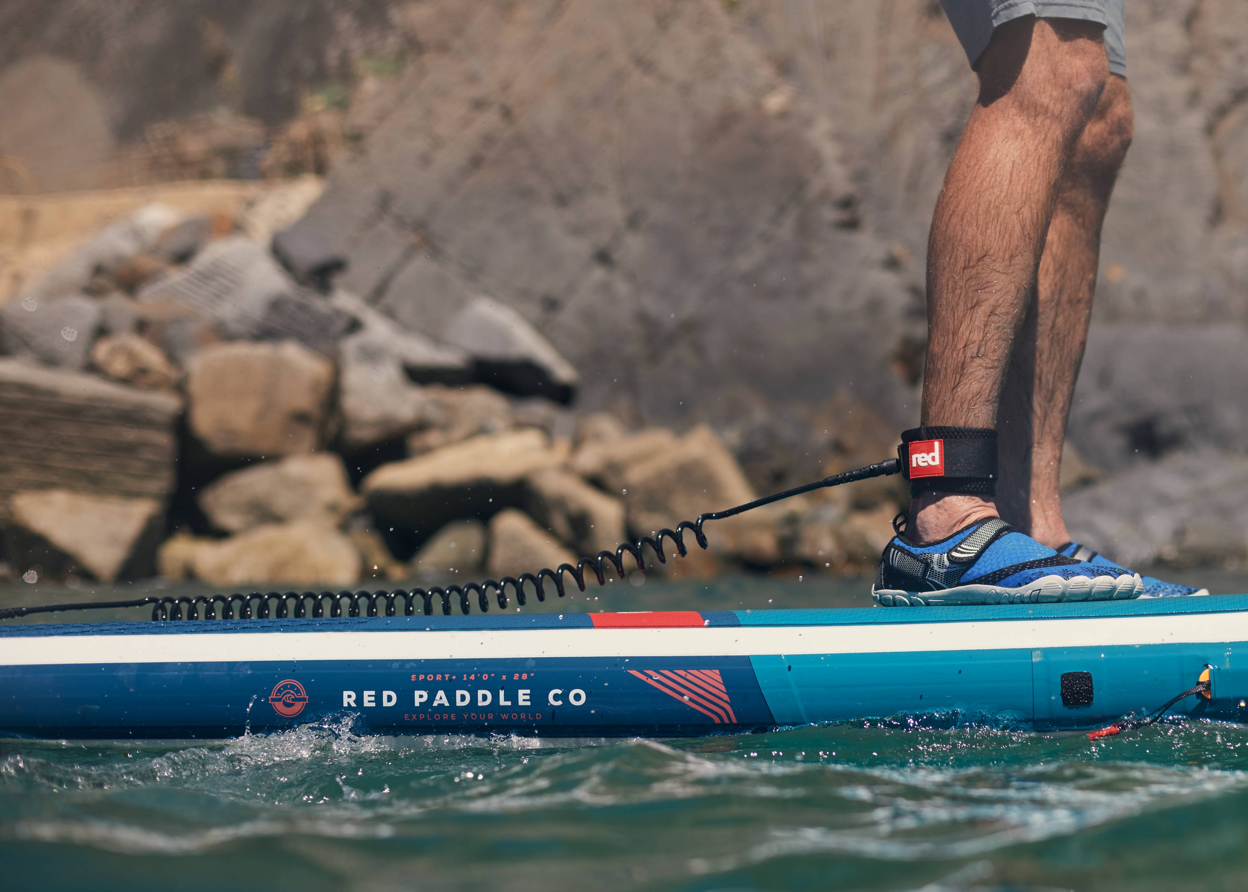 Red Paddle Co 8ft Coiled SUP Leash – Red Equipment - ROW