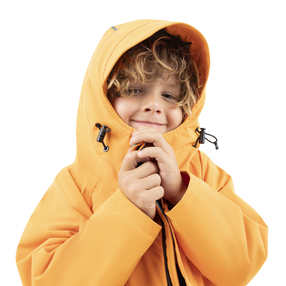 Kids’ Long Sleeve Waterproof Dry Changing Robe Alter EVO Pro - Bitter Orange