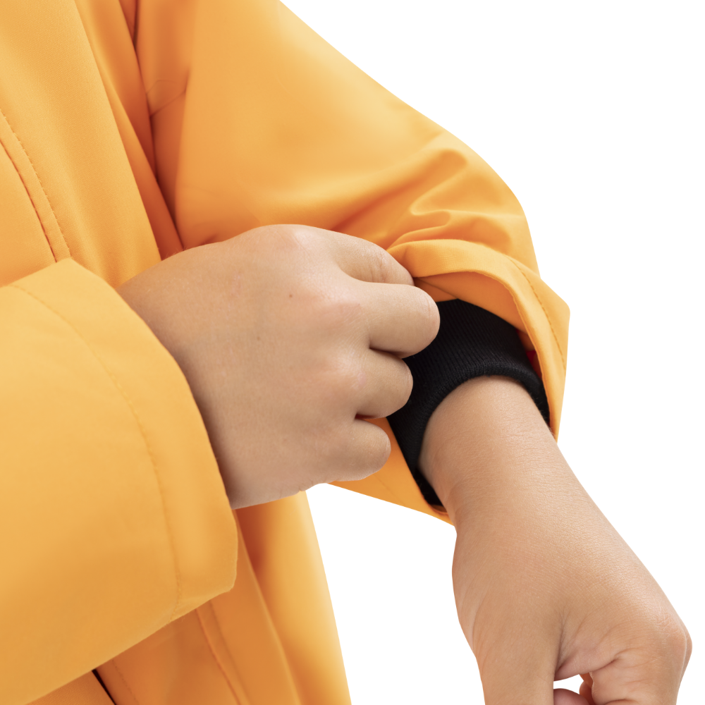Kids’ Long Sleeve Waterproof Dry Changing Robe Alter EVO Pro - Bitter Orange