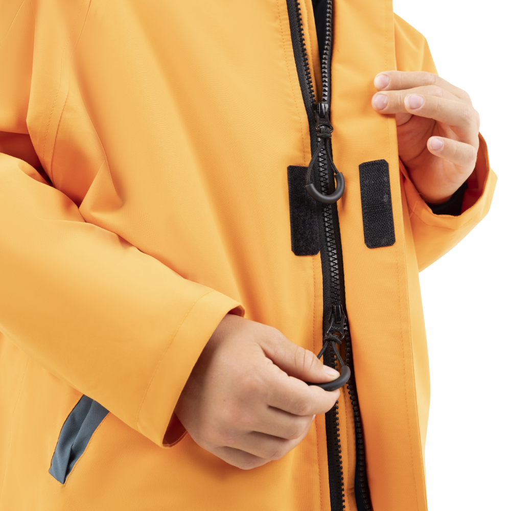 Kids’ Long Sleeve Waterproof Dry Changing Robe Alter EVO Pro - Bitter Orange