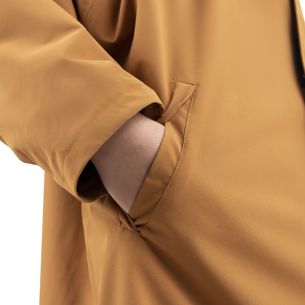 Kids’ Long Sleeve Waterproof Dry Changing Robe Alter EVO Pro - Caramel