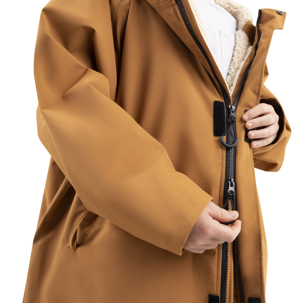 Kids’ Long Sleeve Waterproof Dry Changing Robe Alter EVO Pro - Caramel