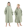 Kids’ Long Sleeve Waterproof Dry Changing Robe Alter EVO Pro - Sage Green