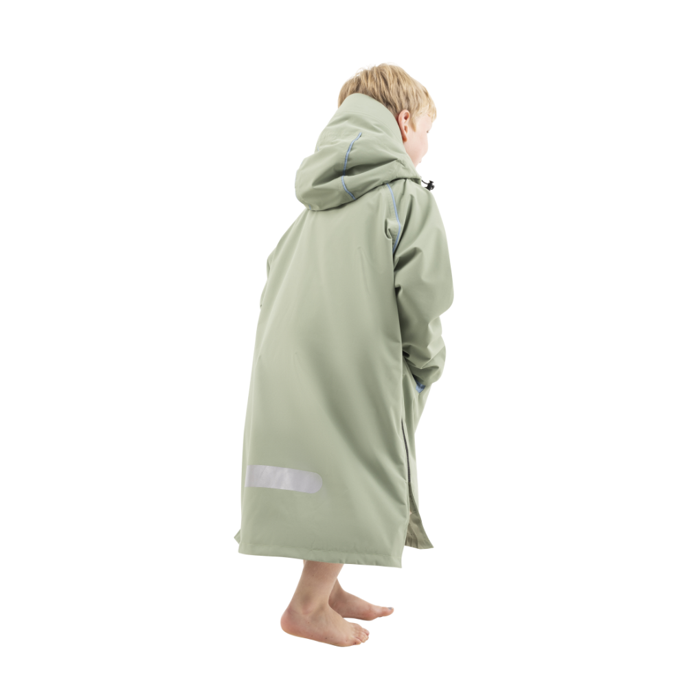 Kids’ Long Sleeve Waterproof Dry Changing Robe Alter EVO Pro - Sage Green