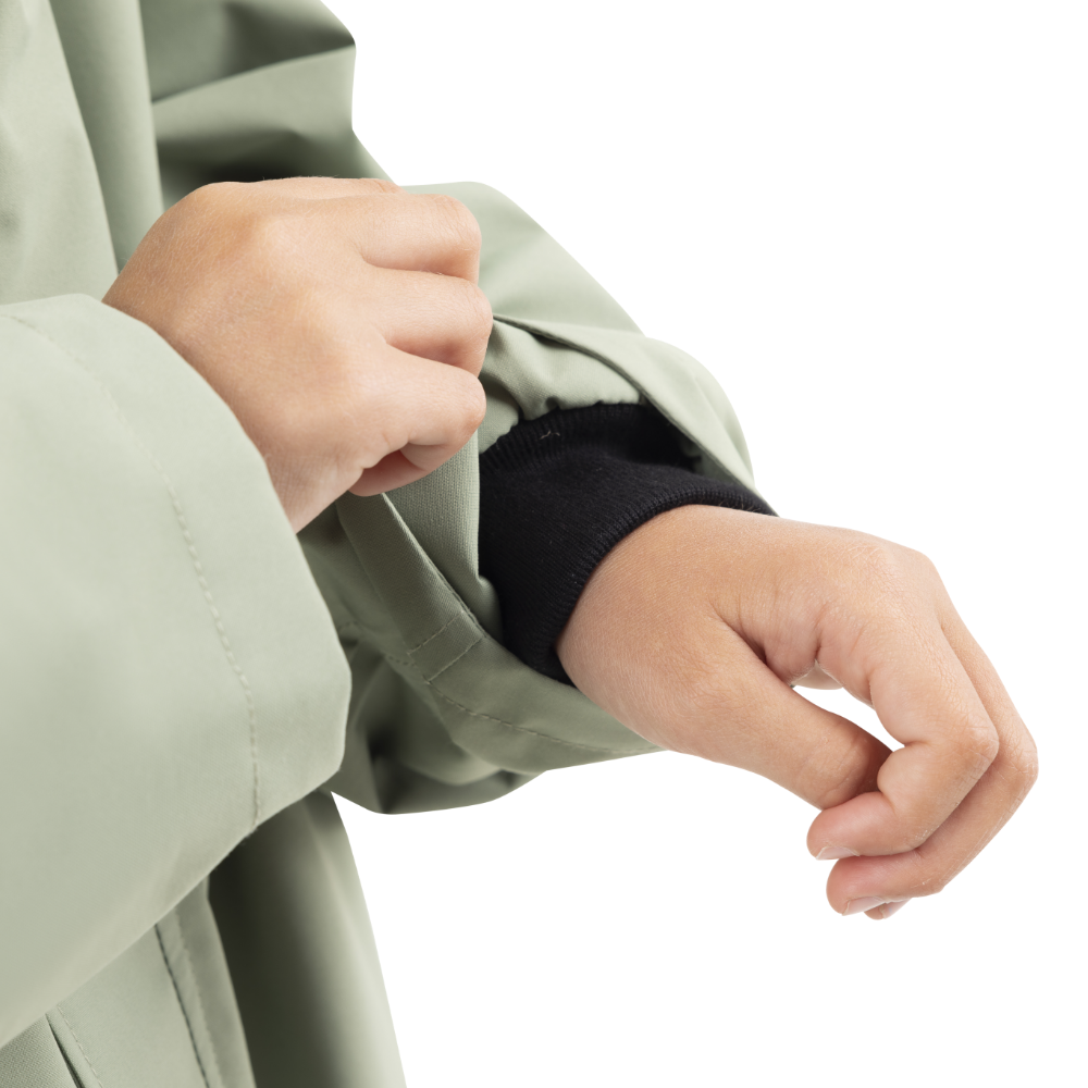 Kids’ Long Sleeve Waterproof Dry Changing Robe Alter EVO Pro - Sage Green