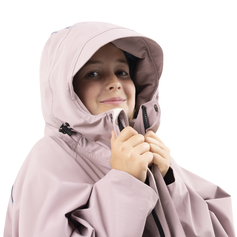 Kids’ Long Sleeve Waterproof Dry Changing Robe Alter EVO Pro - Salty Pink