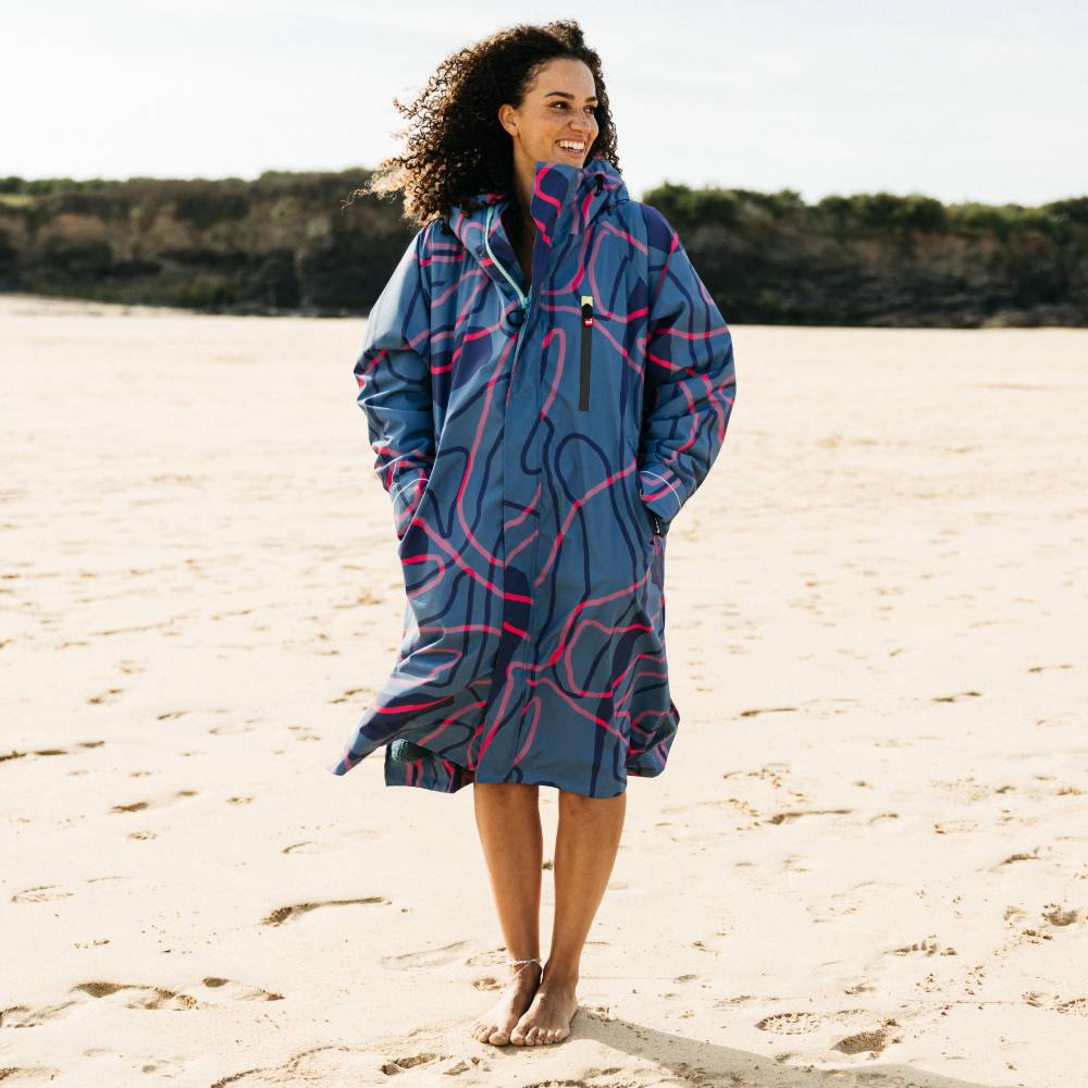 Women's Limited Edition Dry Waterproof Changing Robe Alter EVO Pro - Tidal Textures