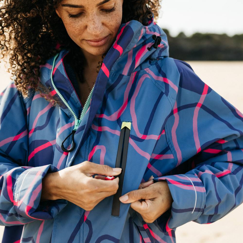 Women's Limited Edition Dry Waterproof Changing Robe Alter EVO Pro - Tidal Textures