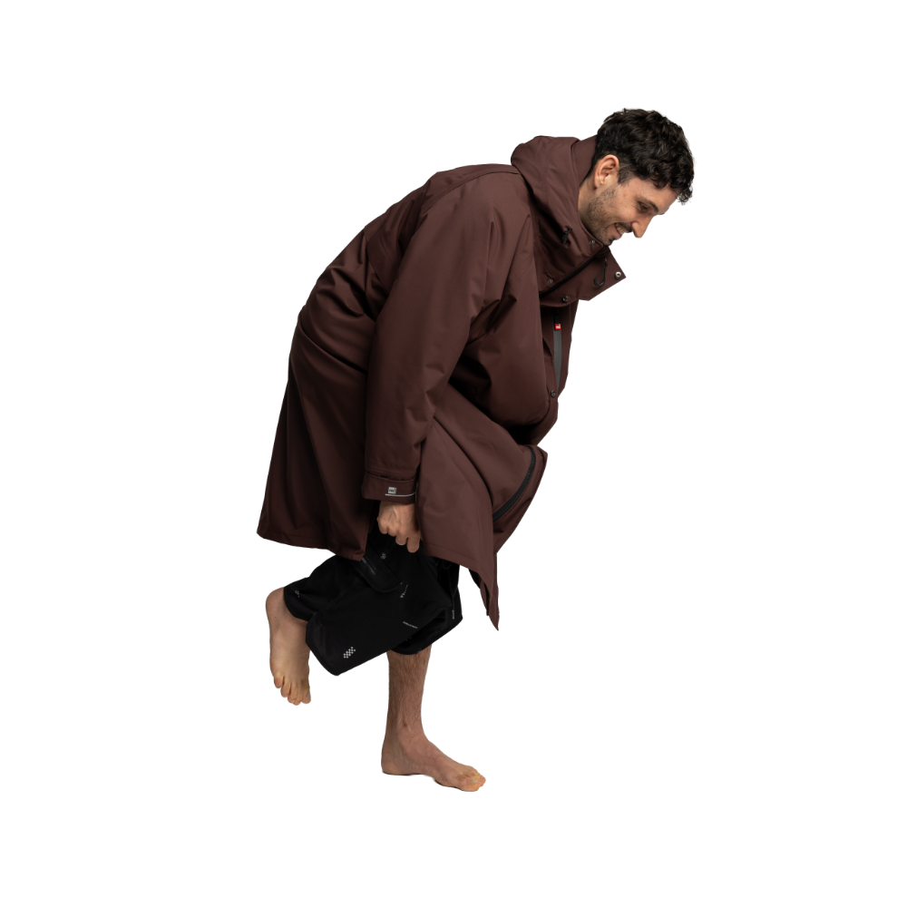 Men's Long Sleeve Dry Waterproof Changing Robe Alter EVO - Deep Chestnut