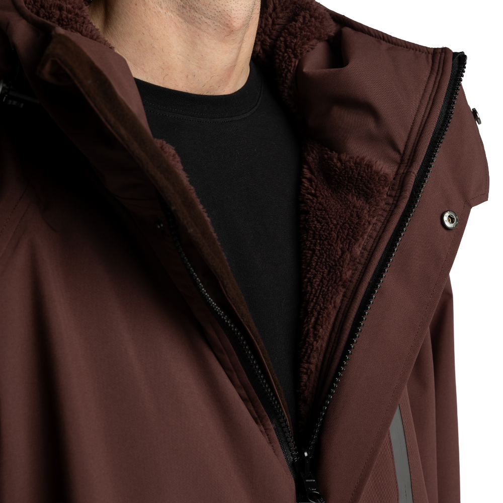Men's Long Sleeve Dry Waterproof Changing Robe Alter EVO - Deep Chestnut