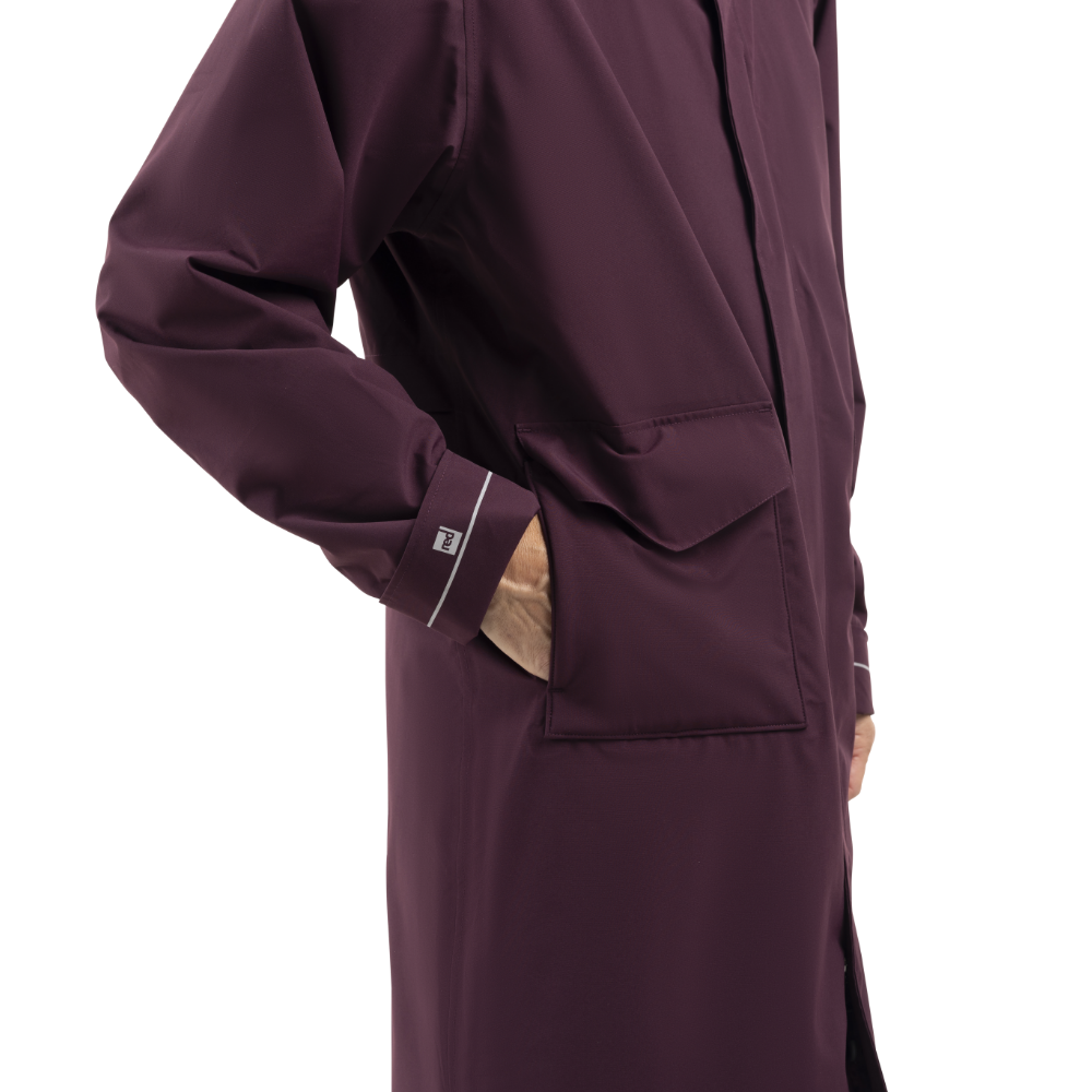 Men's EVO Pro Slimline Waterproof Parka Jacket - Rich Burgundy