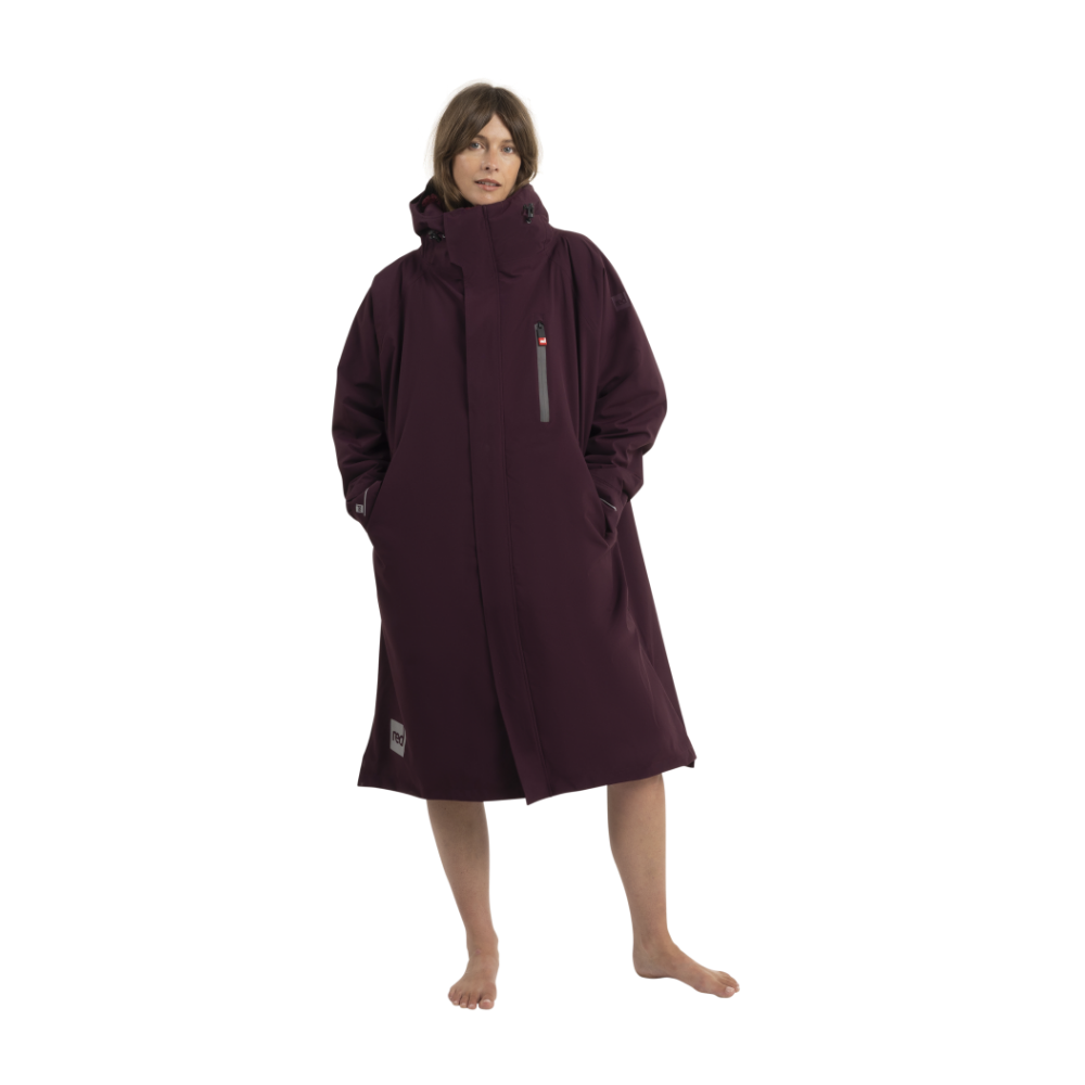 Women's Long Sleeve Dry Waterproof Changing Robe Alter EVO - Rich Burgundy