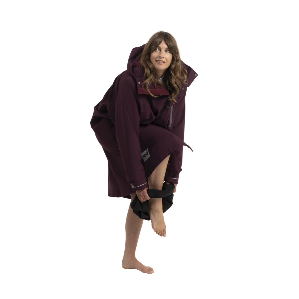 Women's Long Sleeve Dry Waterproof Changing Robe Alter EVO - Rich Burgundy