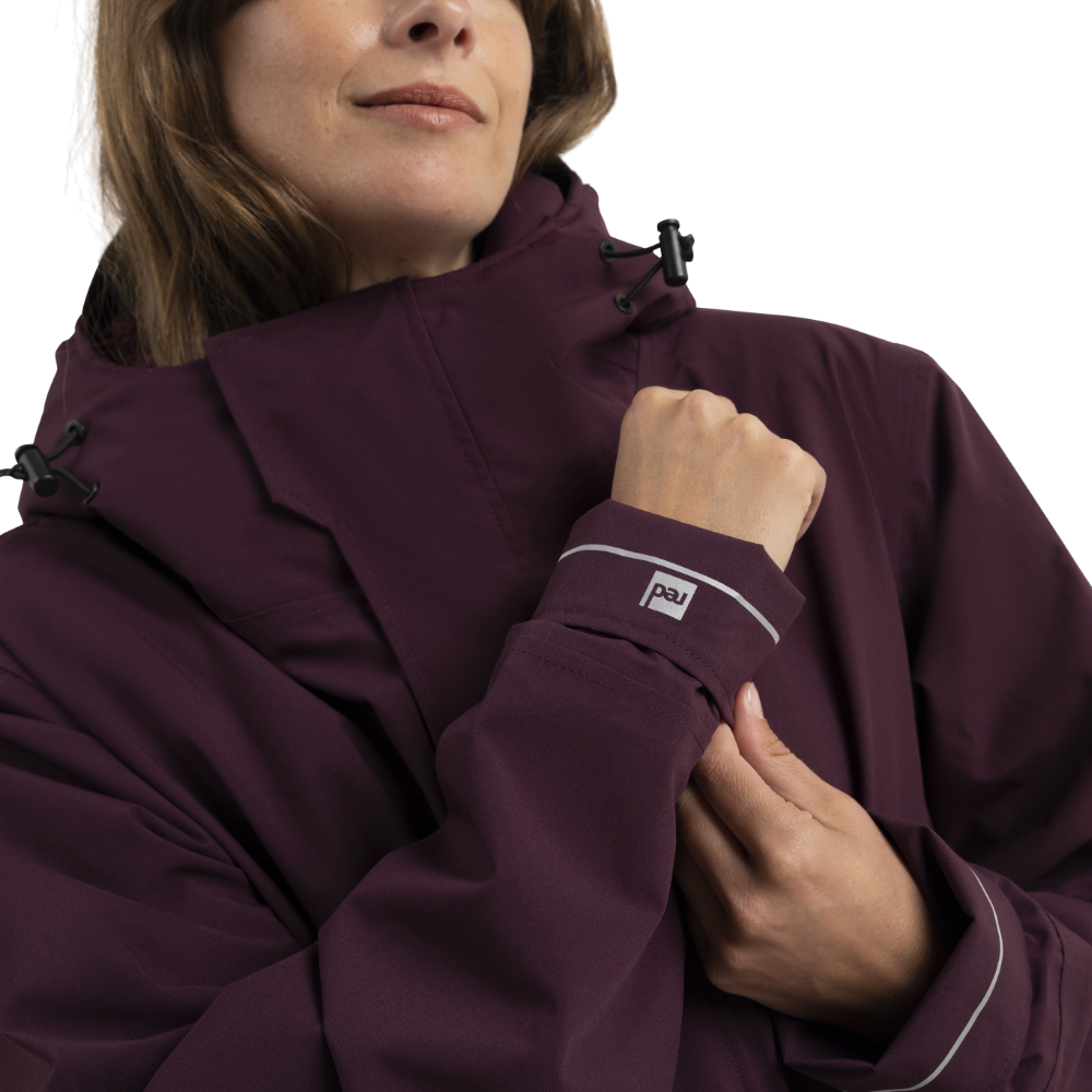 Women's EVO Pro Slimline Waterproof Parka Jacket - Rich Burgundy