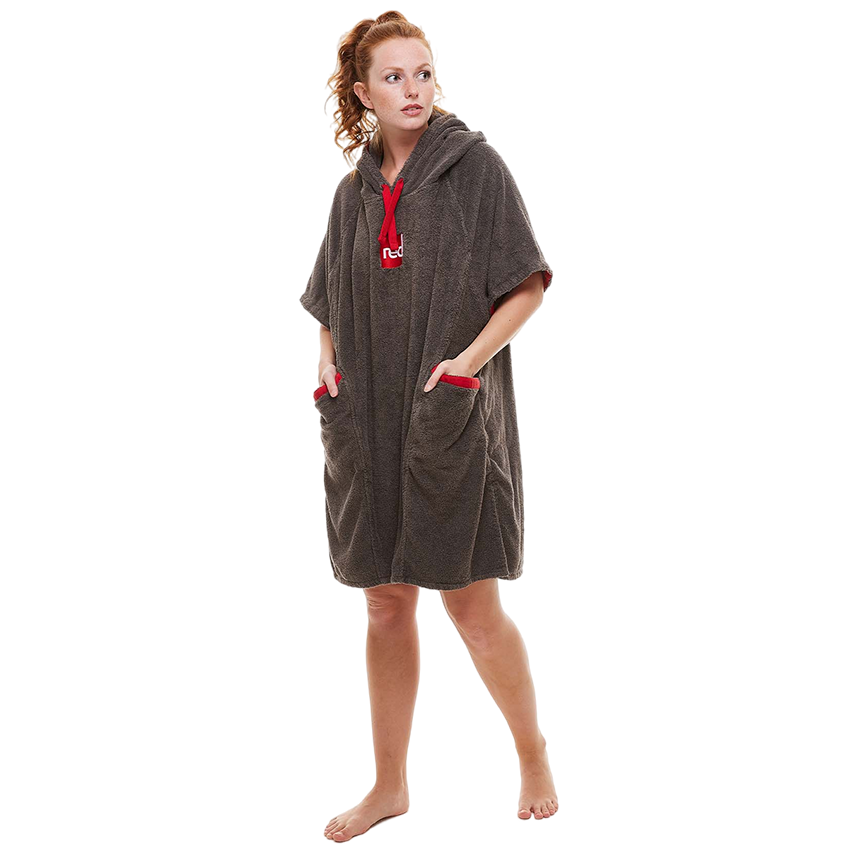 Women's Towelling Change Robe - Grey