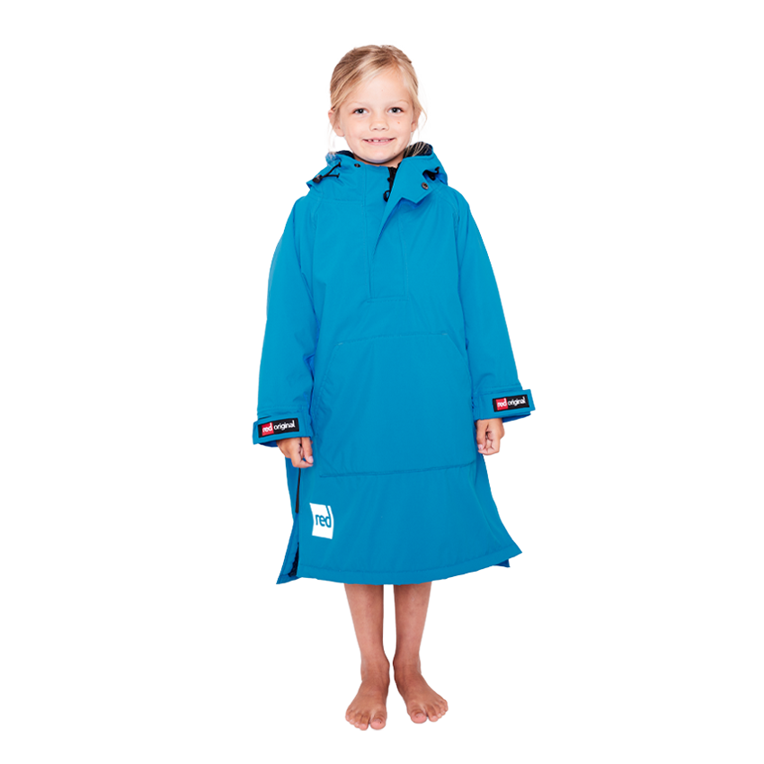 Red Original Kid s Waterproof Dry Poncho Robe Marine Red Equipment ROW