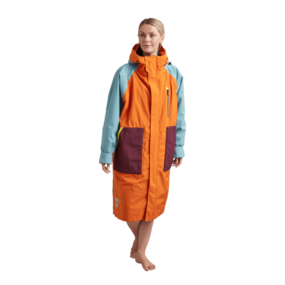 Women's Long Sleeve Recovered Dry Changing Robe Alter Evo - Orange