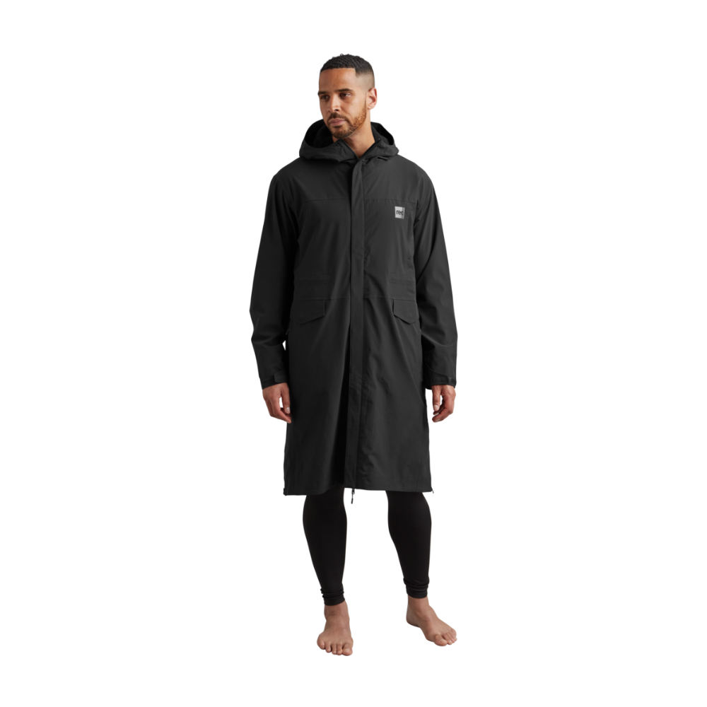 Men's Pursuit Waterproof Lightweight Changing Robe Jacket - Obsidian Black