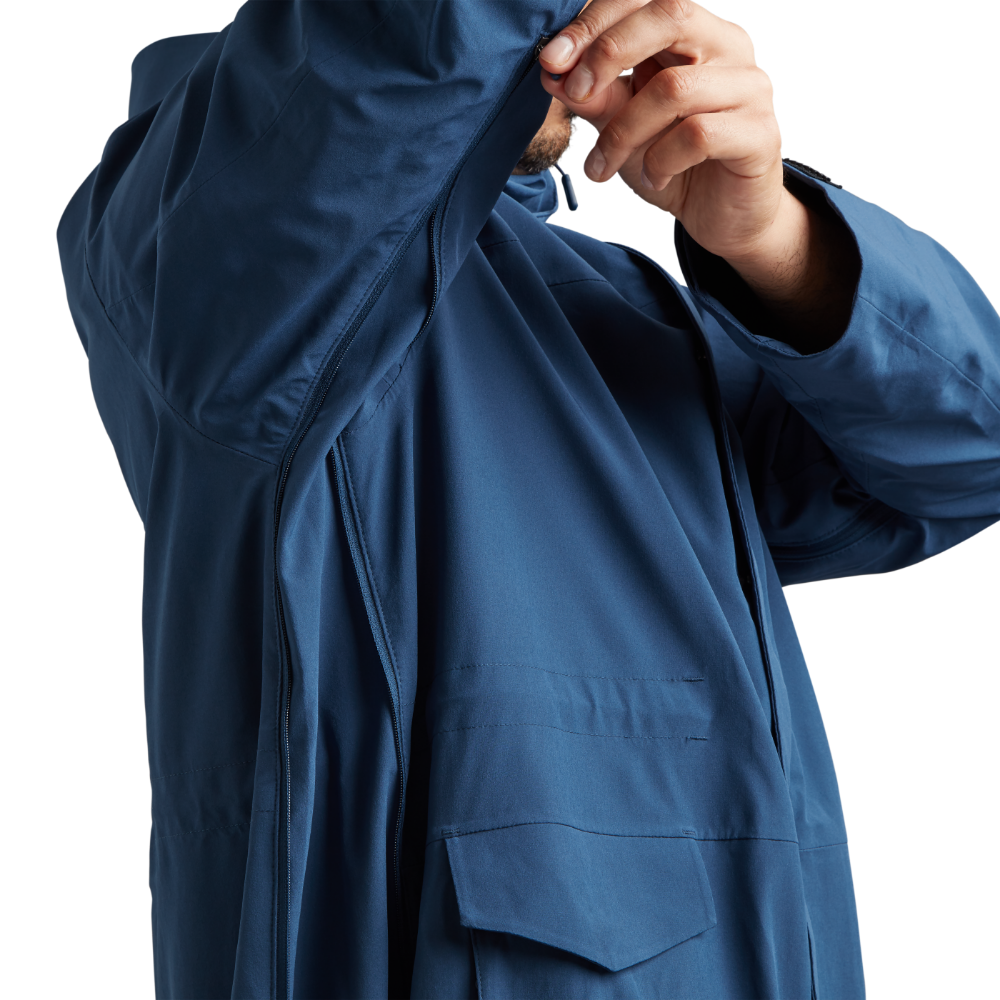 Men's Pursuit Waterproof Lightweight Changing Robe Jacket - Ocean Blue