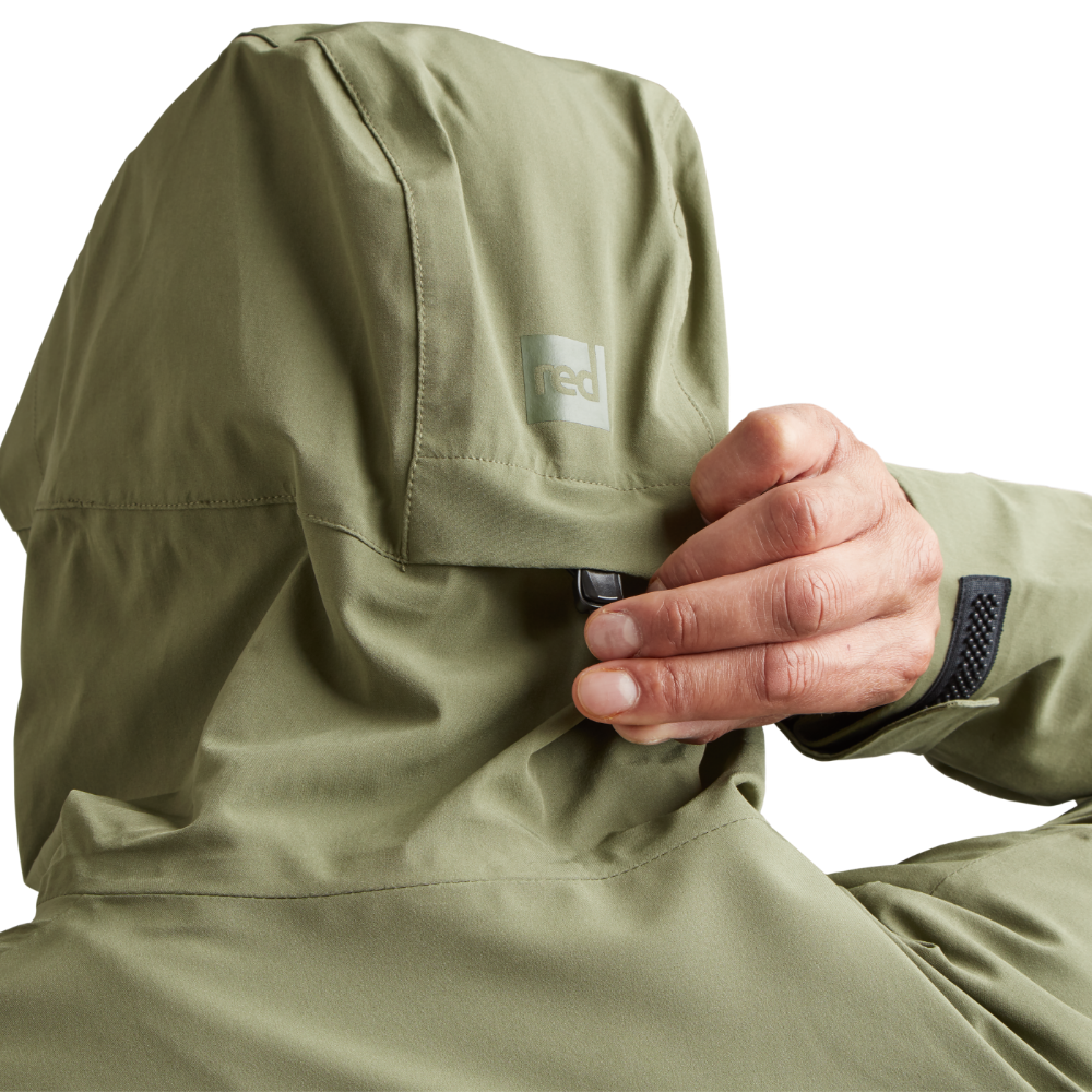 Men's Pursuit Waterproof Lightweight Changing Robe Jacket - Olive Green