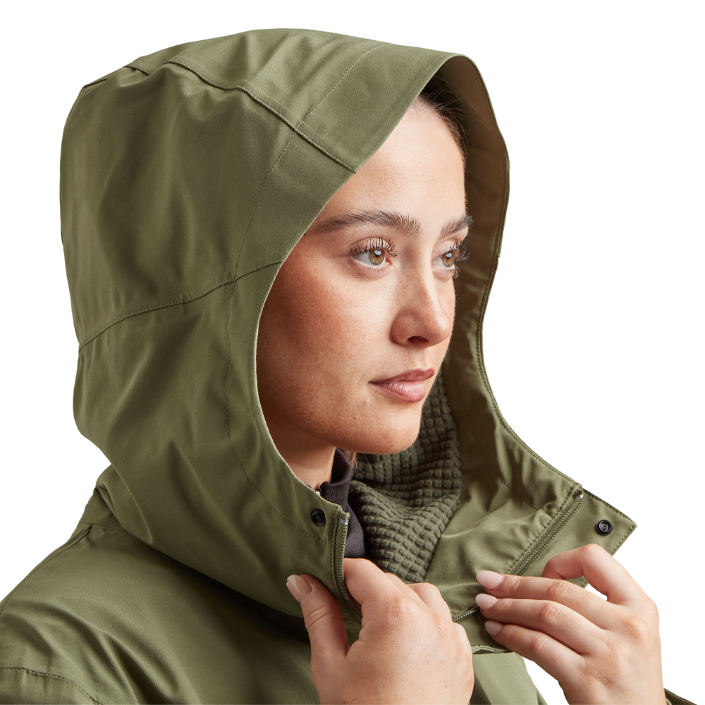 Women's Pursuit Waterproof Lightweight Changing Robe Jacket - Olive Green