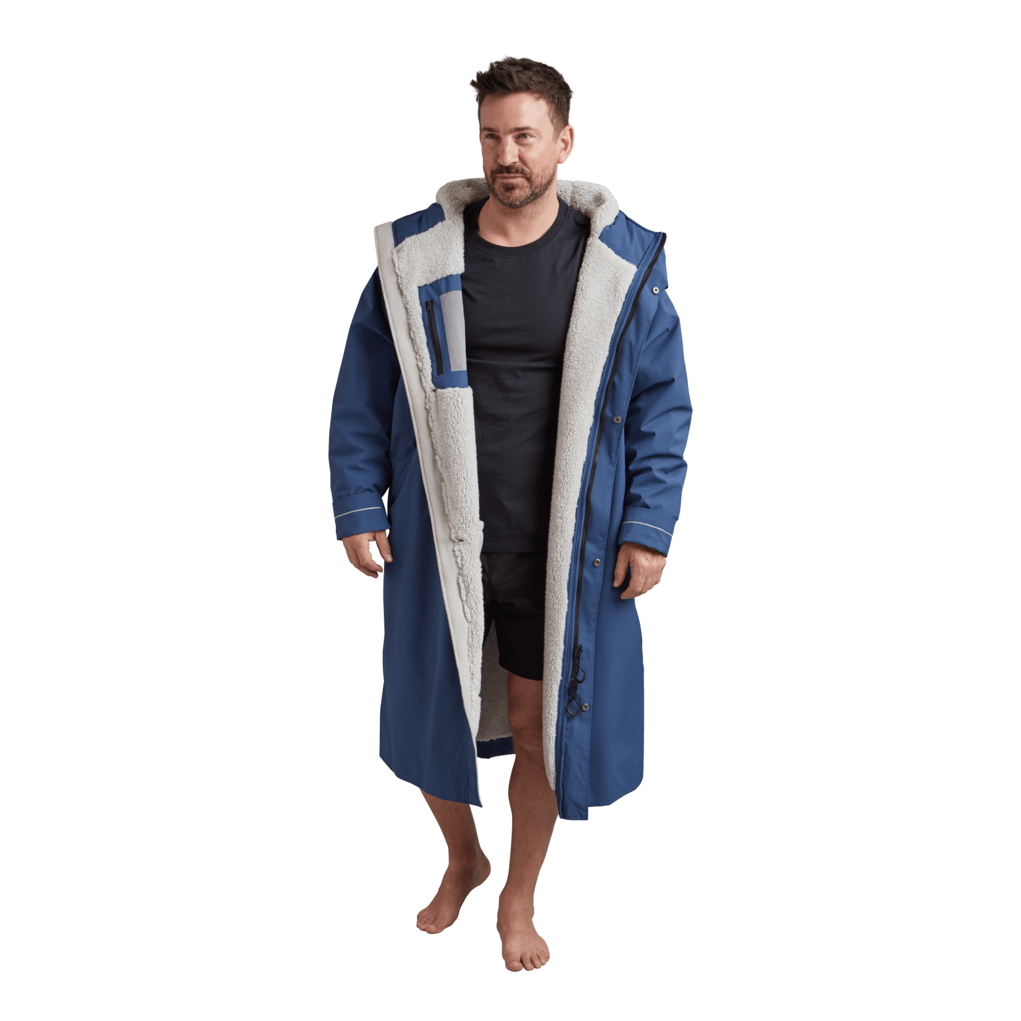 Men's Long Sleeve Waterproof Dry Changing Robe Alter Evo - Admiral Blue