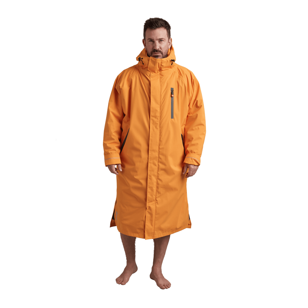 Men's Long Sleeve Dry Waterproof Changing Robe Alter Evo - Bitter Orange