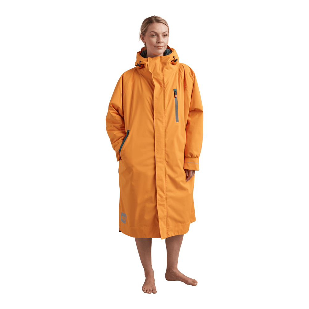 Women's Long Sleeve Dry Waterproof Changing Robe Alter Evo - Bitter Orange