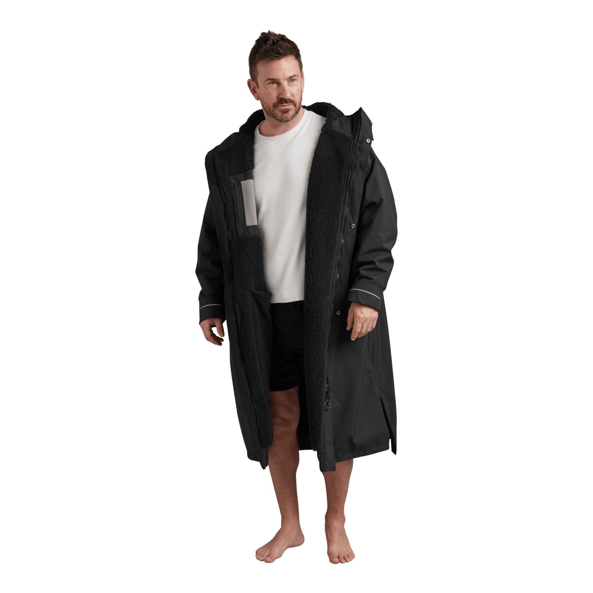 Men's Long Sleeve Waterproof Dry Changing Robe Alter Evo - Stealth Black