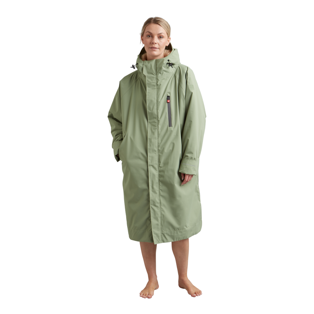 Women's Long Sleeve Dry Waterproof Changing Robe Alter Evo - Sage Green