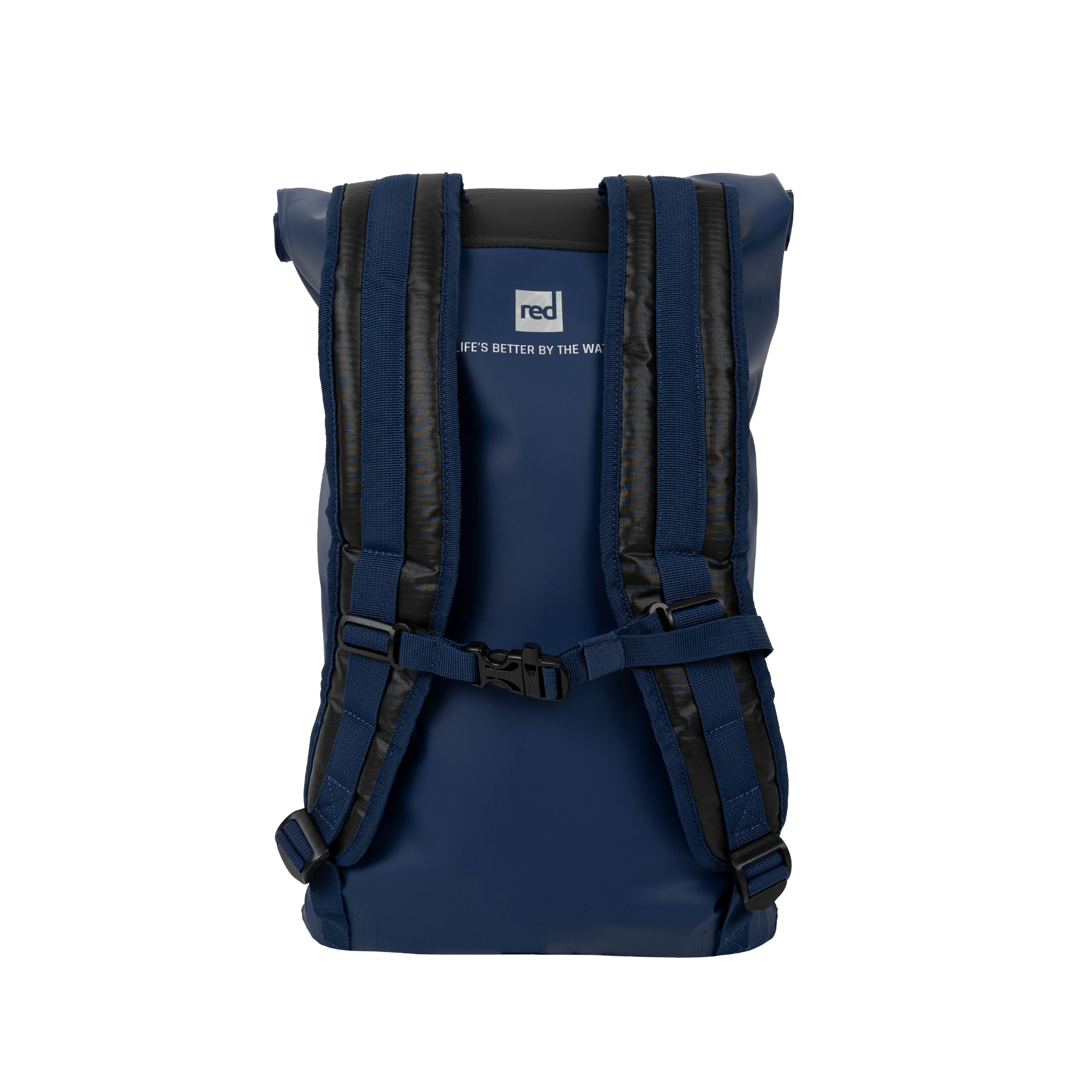 2-in-1 Reversible Swim Tow Float Dry Bag Backpack - Admiral Blue / Neon Yellow