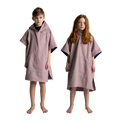 Kids' Quick Dry Microfibre Poncho Changing Robe - Salty Pink