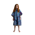 Kids' Quick Dry Microfibre Poncho Changing Robe - Tidal Textures