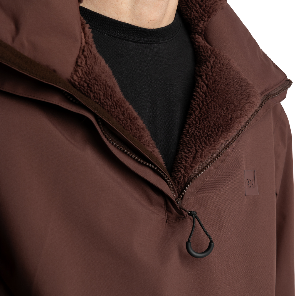 Men's EVO Pro Elements Waterproof Insulated Half Zip Jacket - Deep Chestnut
