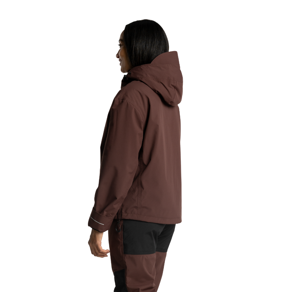 Women's EVO Pro Elements Waterproof Insulated Half Zip Jacket - Deep Chestnut