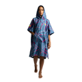 Women's Quick Dry Microfibre Poncho Changing Robe - Tidal Textures
